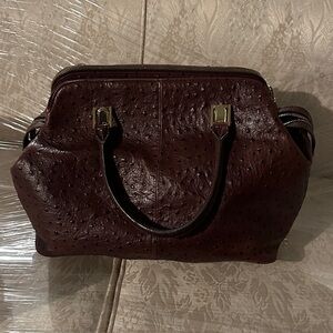 Elegant Brown Leather Handbag
